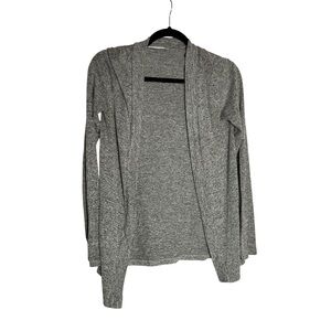 Natural Life Gray Long Sleeve Open front Lightweight Cardigan Sweater Size Small
